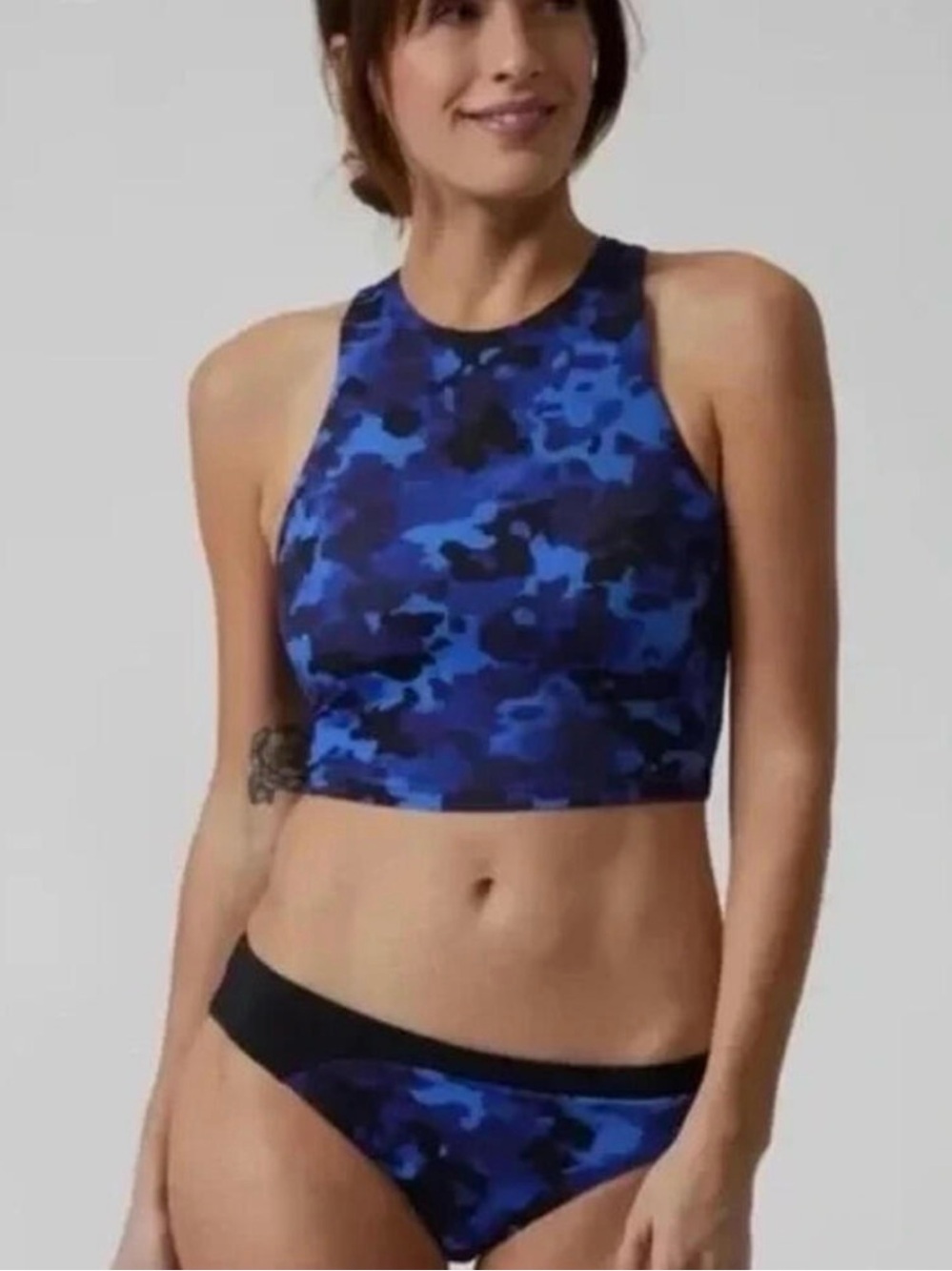 Athleta Conscious Crop Bikini Top Size Large